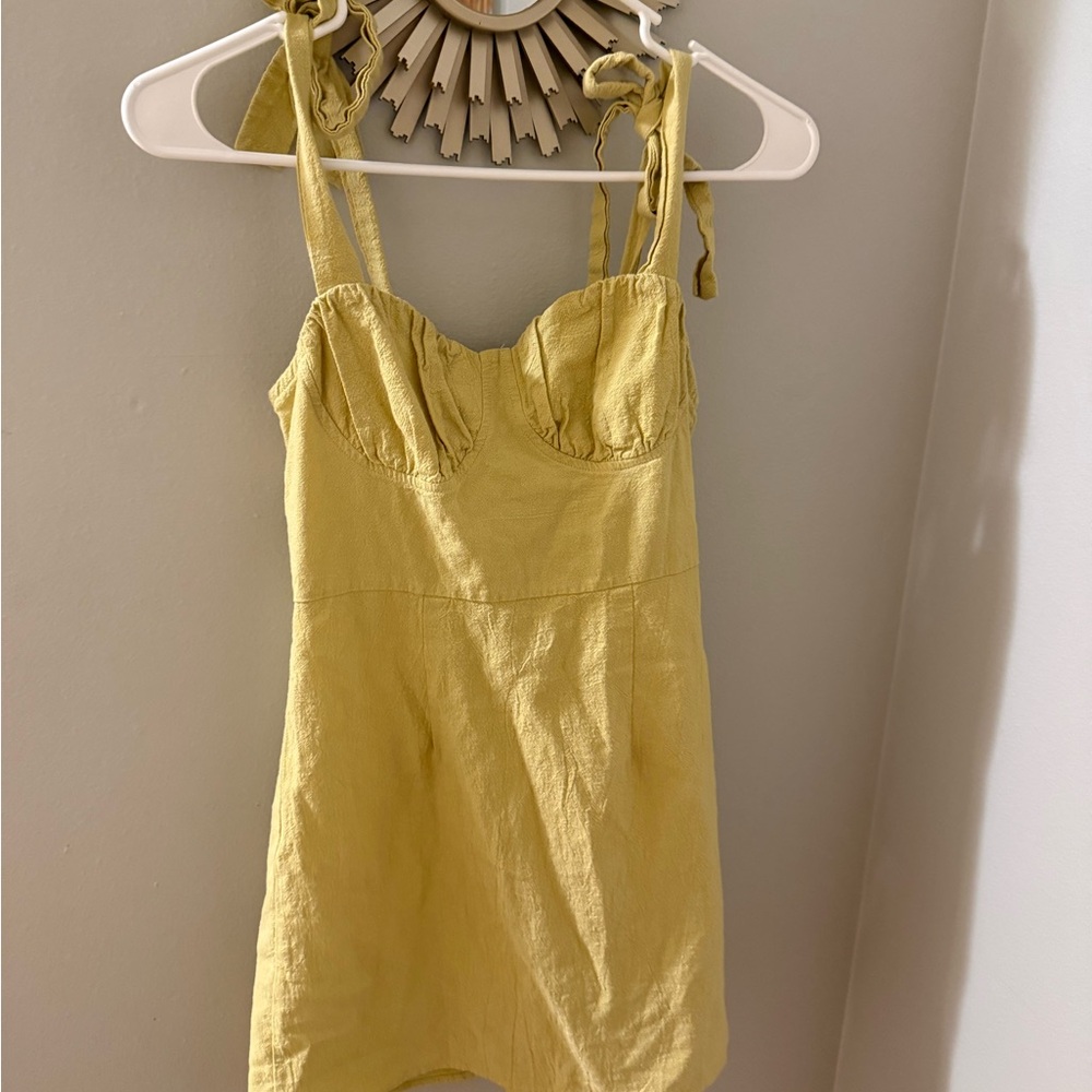 Yellow Sleeveless Dress
